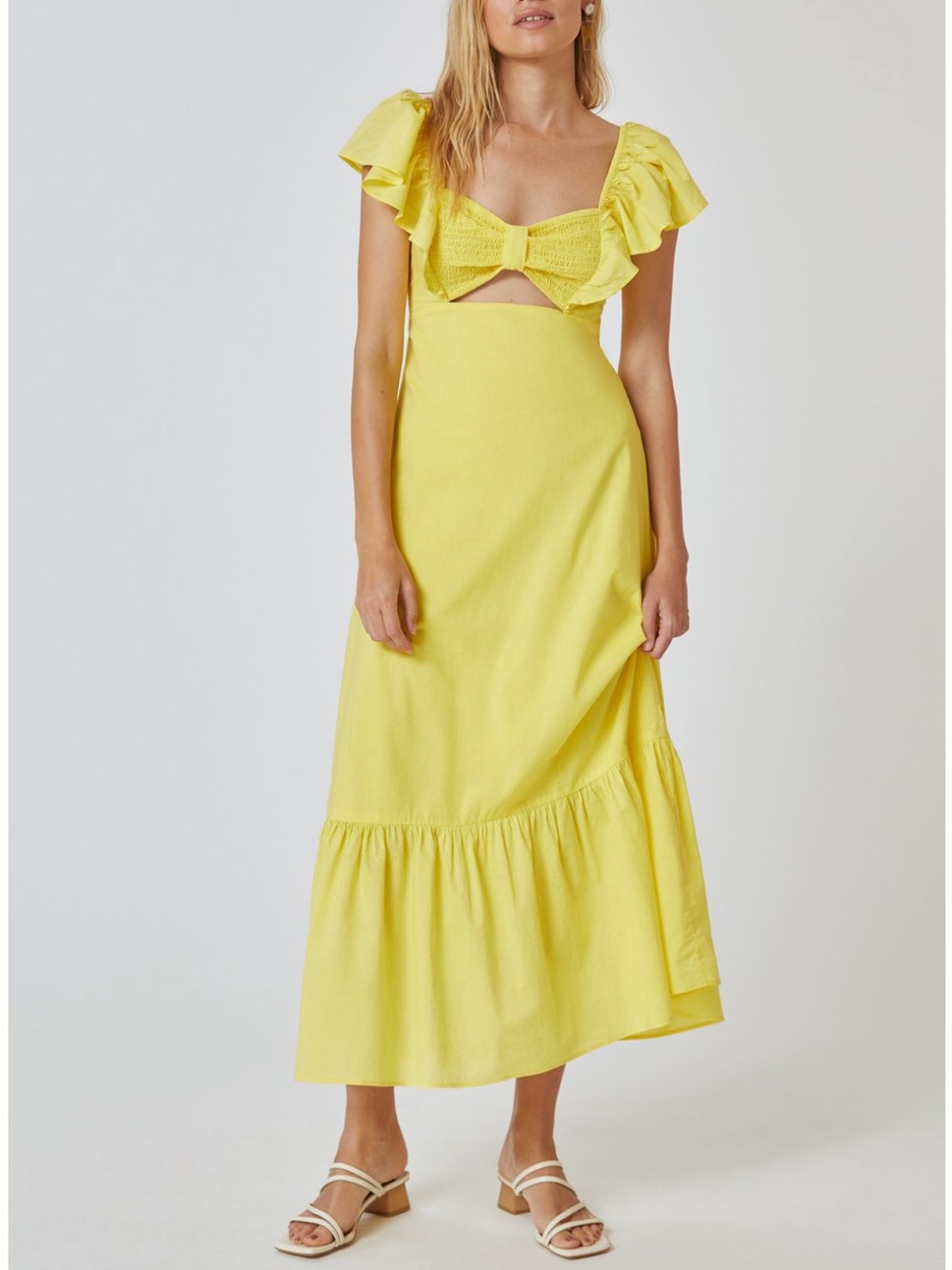 Farm Rio x Anthropologie Ruffle
Midi Dress